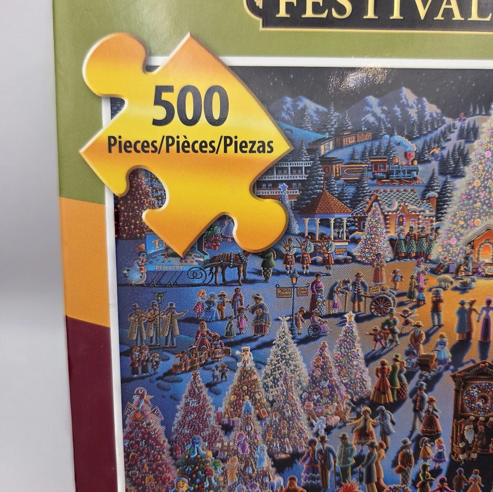 Dowdle Festival of Trees 500 Piece Jigsaw Puzzle USA Made